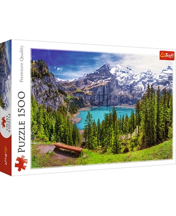Hračka - Puzzle 1500 Jazero vo Švajčiar.Alpách