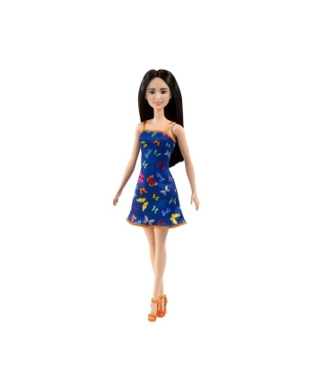 Hračka - Panenka Barbie - černovláska v motýlkových šatech - 29 cm