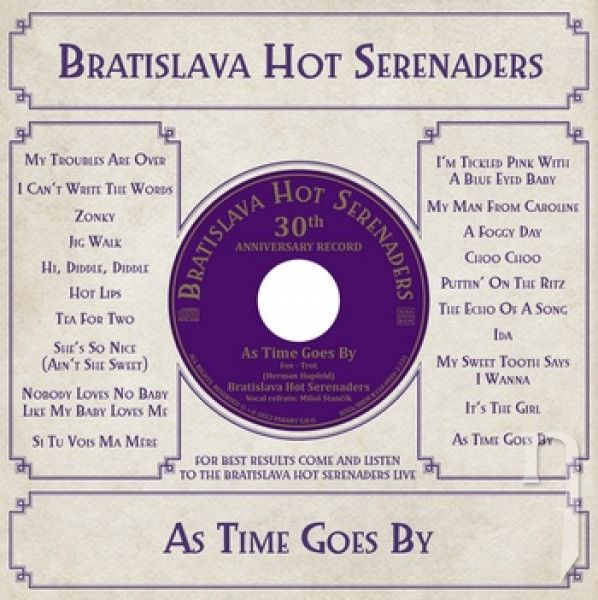 CD - Bratislava Hot Serenaders : As Time Goes By