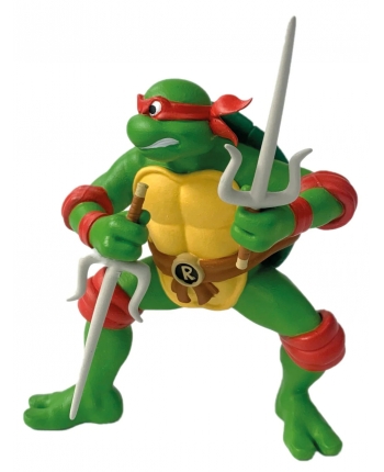Hračka - Figúrka - Raphael se zbraněmi - Želvy Ninja - červený - 9 cm