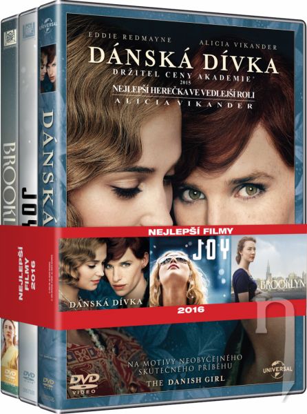 DVD Film - 3DVD Nejlepší filmy ženy (Dánská dívka, Joy, Brooklyn)
