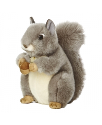Hračka - Plyšová veverička sivá - Miyoni (25,5 cm)