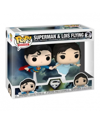 Hračka - Vinylové figurky létající Superman a Lois - Superman - Funko - 9 cm
