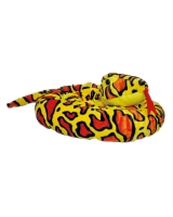 Hračka - Plyšový had oranžovo-žlutý skvrnitý - 300 cm