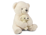 Hračka - Plyšový medvídek lední s mládětem - 25 cm