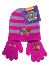 Hračka - Set zimního oblečení - Paw Patrol - růžová - čepice + rukavice