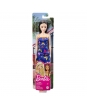 Panenka Barbie - černovláska v motýlkových šatech - 29 cm