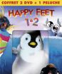 Kolekce Happy Feet 1+2 s plyšákem 2DVD