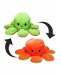 Plyšová Chobotnice oboustranná - oranžovo-zelená - 80 cm
