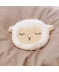 Plyšový hřejivý polštář - spící ovce - hlava - 18 cm
