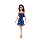 Hračka - Panenka Barbie - černovláska v motýlkových šatech - 29 cm