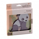 Hračka - Dřevěné puzzle - panda - Jouéco - 15 cm