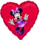 Hračka - Héliový balonek srdce - Minnie Mouse - 46 cm