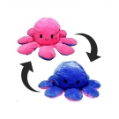 Hračka - Plyšová Chobotnice oboustranná - modro-cyklamenová - 80 cm