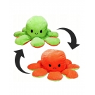 Hračka - Plyšová Chobotnice oboustranná - oranžovo-zelená - 80 cm