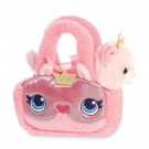 Hračka - Plyšová kabelka s kočkou - Princess Kitty - Fancy Pals - 20,5 cm