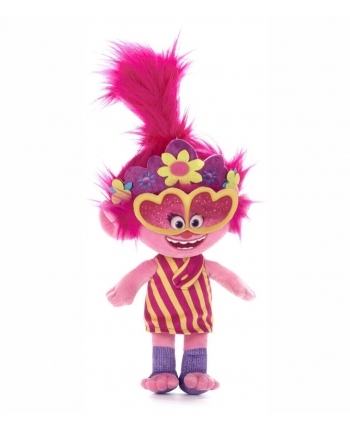 Hračka -  Plyšová Poppy  s brýlemi - Trollovia - 33 cm