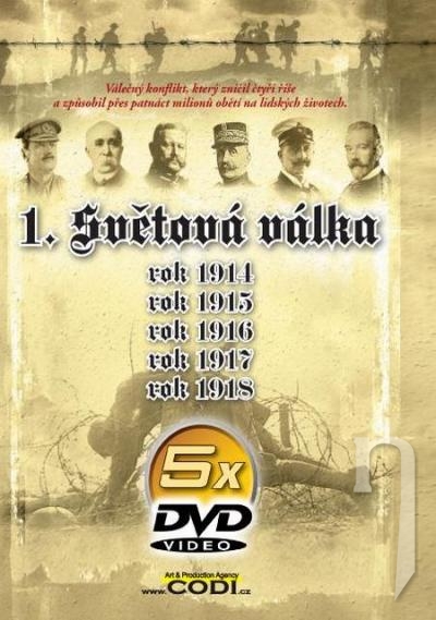 DVD Film - 1. světová válka - rok 1914 - 1918 (5DVD) CO