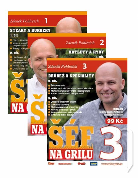 DVD Film - 3x Šéf na grilu (3 DVD sada)
