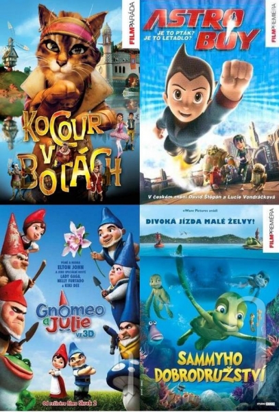 DVD Film - 4x animovaná rozprávka (4DVD)