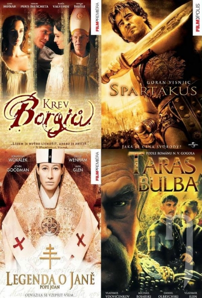 DVD Film - 4x historický film (4DVD sada)