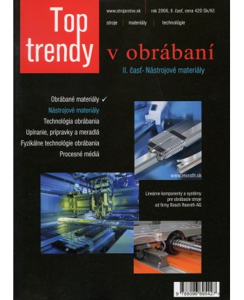 Kniha - Top trendy v obrábaní II. časť - nástrojové materiály