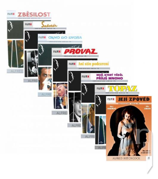 DVD Film - 8x Alfred Hitchcock (8DVD sada)