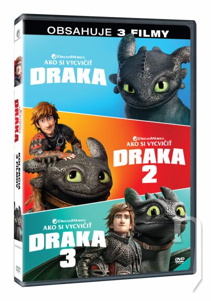 DVD Film - Ako si vycvičiť draka kolekcia 1.-3. 3DVD