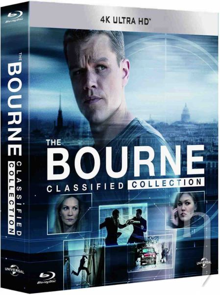 BLU-RAY Film - Bourneova kolekce 1-5 (4K Ultra HD) - UHD Blu-ray (5 filmů + DVD bonus disk)