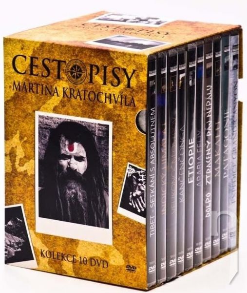 DVD Film - Cestopisy Martina Kratochvíla (10 DVD)