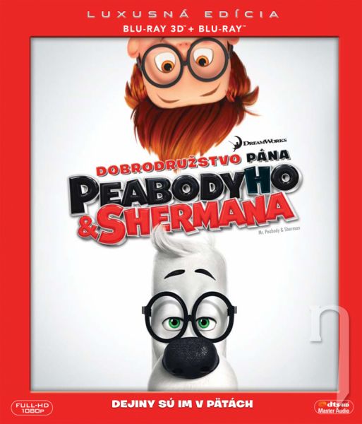 BLU-RAY Film - Dobrodružství pana Peabodyho a Shermana - 3D + 2D