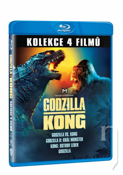 BLU-RAY Film - Godzilla a Kong kolekce 4BD