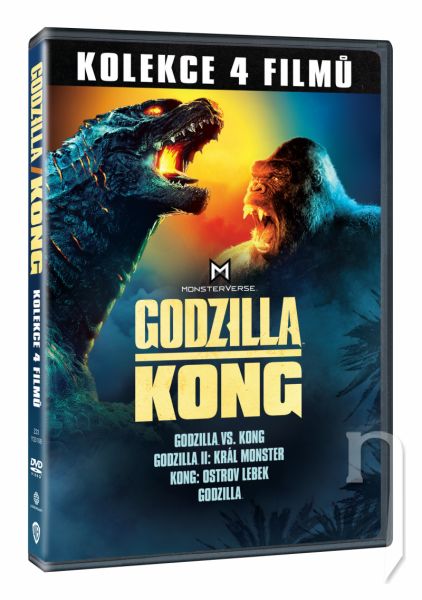 DVD Film - Godzilla a Kong kolekce 4DVD