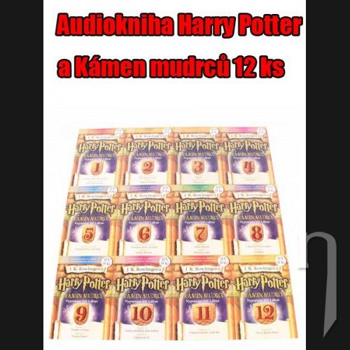 CD - Harry Potter a Kámen mudrcu - komplet 12 CD sada