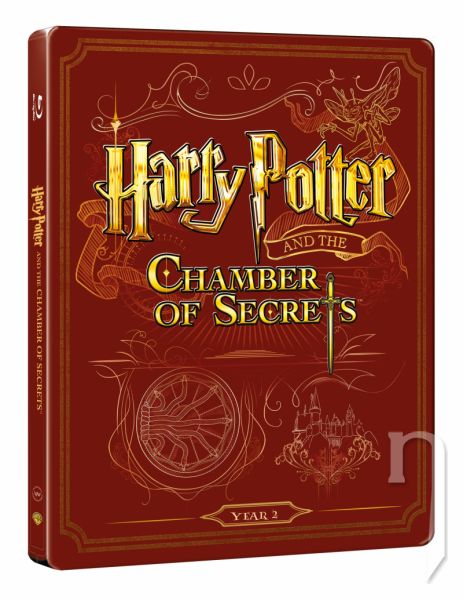 BLU-RAY Film - Harry Potter a tajemná komnata (BD+DVD bonus) - steelbook 