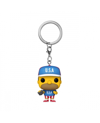 Hračka - Klíčenka Funko POP! Keychains: Simpsons S6 - USA Homer