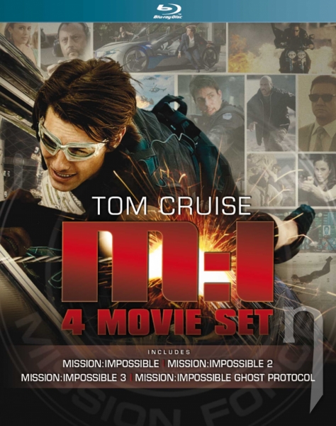 BLU-RAY Film - Mission: Impossible kolekce 1-4. 4BD