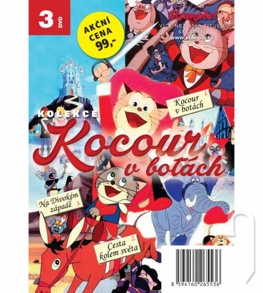 DVD Film - Kolekce Kocour v botách (3 DVD)