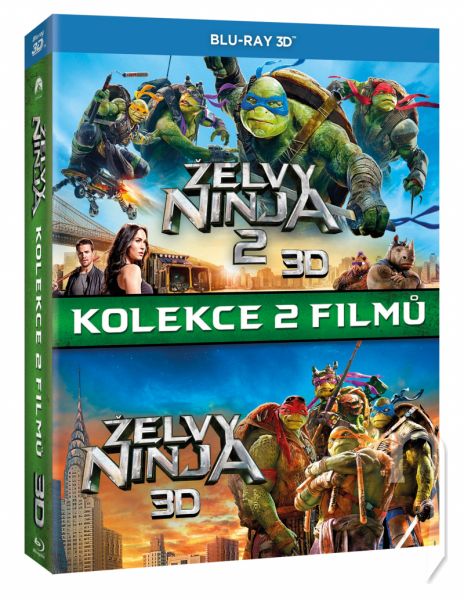 BLU-RAY Film - Želvy Ninja kolekce 1.-2. 3BD