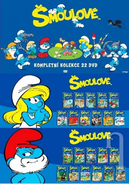 DVD Film - Šmoulové 1-22 (22 DVD)