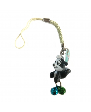 Hračka - Mini přívěsek s rolničkou Pepé Le Pew - Looney Tunes - 4 cm