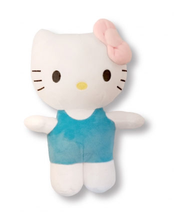 Hračka - Plyšová kočička - modrá - Hello Kitty - 24 cm