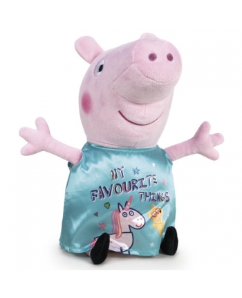 Hračka - Plyšové prasátko tyrkysové s jednorožcem - Prasátko Peppa Magic (20 cm)