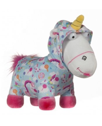 Hračka - Plyšový jednorožec v modrém vzorovaném pyžamku - Mimoni - 55 cm