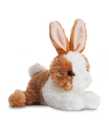 Hračka - Plyšový zajačik hnedo-biely - Flopsie (20,5 cm)
