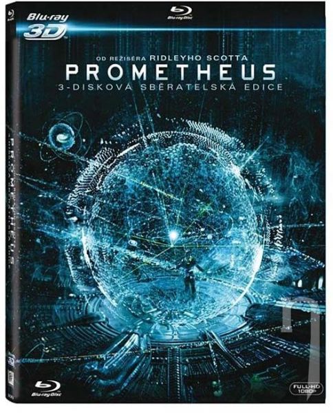 BLU-RAY Film - Prometheus 3D (3 Bluray) s bookletom