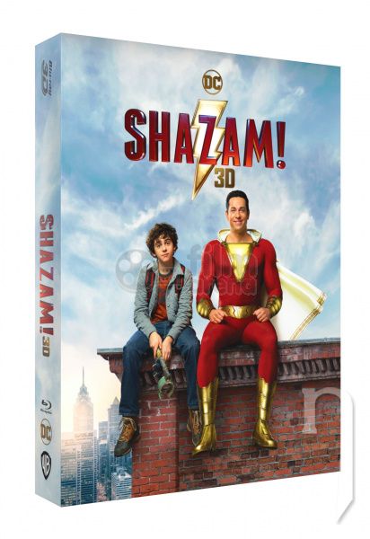 BLU-RAY Film - SHAZAM! Double 3D Lenticular FullSlip EDITION #2 3D + 2D Steelbook™ Limitovaná sběratelská edice - číslovaná (Blu-ray 3D + Blu-ray)