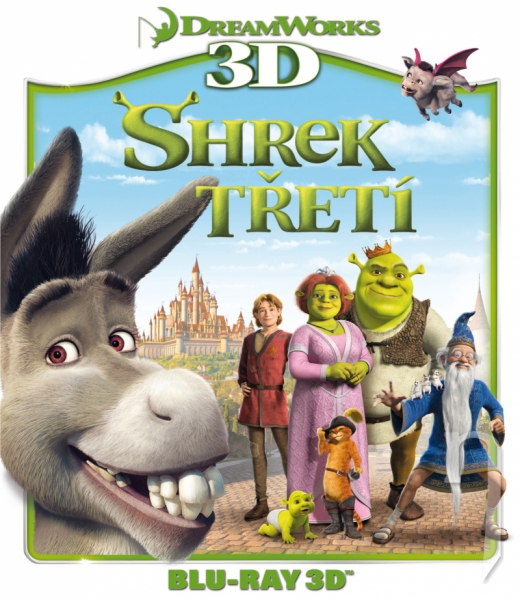BLU-RAY Film - Shrek Třetí 3D + 2D