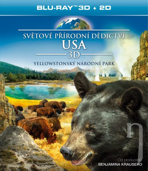 BLU-RAY Film - Světové přírodní dědictví: USA - Yellowstonský národný park (3D)