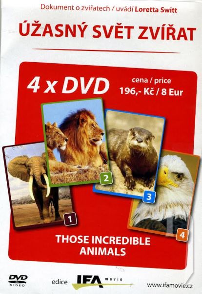 DVD Film - Úžasný svět zvířat 1 - 4 (4 DVD)